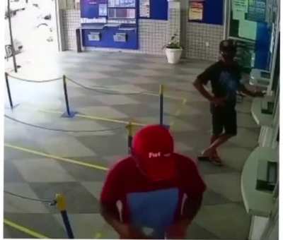 Horse enters building in Brazil