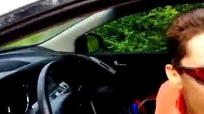 Man points gun during road rage