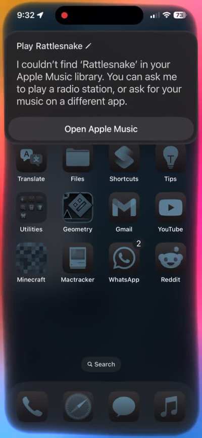 Siri is constantly thinking but doesn’t respond