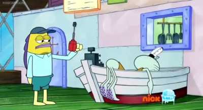 A whole new world has now opened up to Squidward
