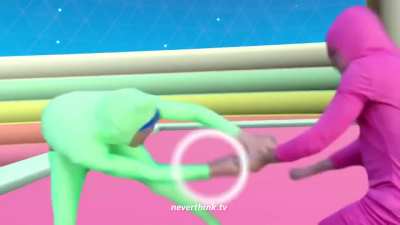 Pink guy goes brrrr