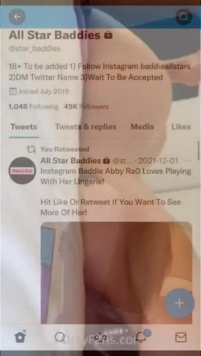 Instagram Baddie Abbi R@0 Loves Being Naked For You! Twitt<wbr>er:@s<wbr>tar_b<wbr>addie<wbr>s