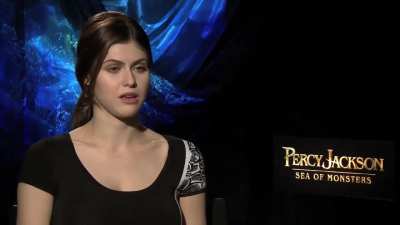 Alexandra being interviewed by Empire Magazine for 