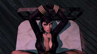 Catwoman titty fuck