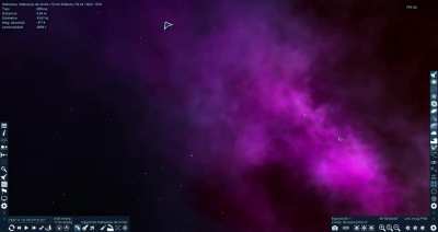 I just discovered SpaceEngine and it's incredible, it's a 1:1 scale space simulator!! you can travel freely at the speed you decide and you can visit every little point in space