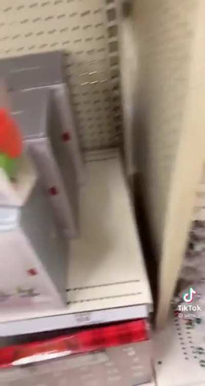 Little kid recorded a message on a toy in the store