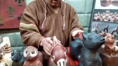 Peruvian water jugs making animal sounds