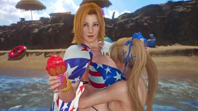 Marie Rose motorboating Tina (Banskinator) [Dead or Alive]