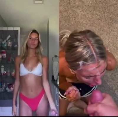 Before/after facial
