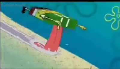 They both got a mouth full of sand