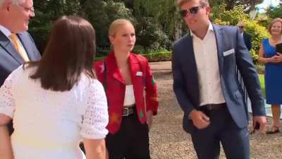 2021 Australian of the Year meets with the Prime Minister at The Lodge | Pablo Viñales