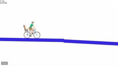Riding a bike