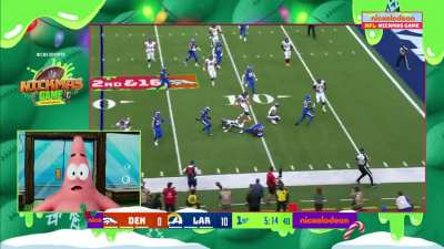 [Highlight] Patrick Star’s commentary of Russell Wilson’s interception in the 2022 Broncos-Rams Christmas Game