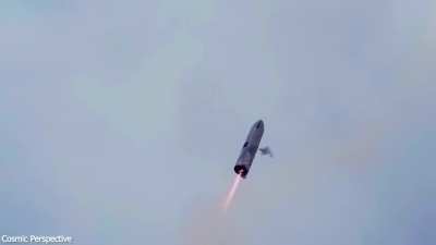 Starship crewed landing simulation