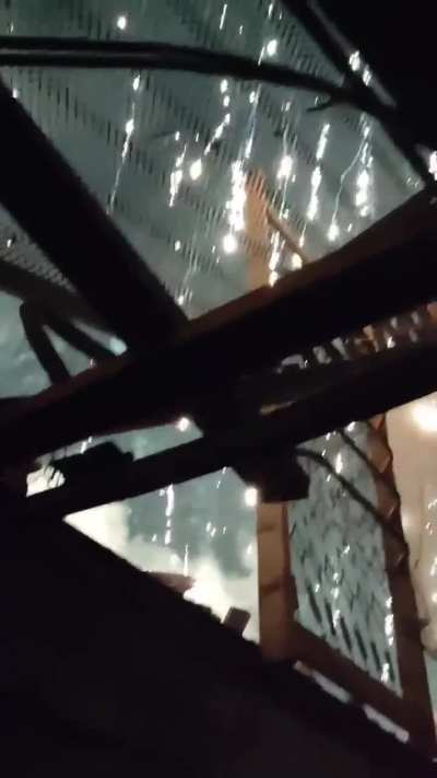 Russian thermite munitions being dropped on Ukrainian positions in Avdiivka, November 2023