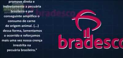 Olha o ponto que chegou. Esse pronunciamento foi transmitido em um dos maiores canais de notícias do Agronegócio do país. Como que pode um banco do porte imenso do Bradesco deixar a coisa chegar a tal ponto?