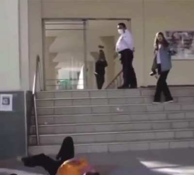 Skateboarding meanwhile it wasnt allowed