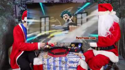 Playing Beyblades Vs Santa