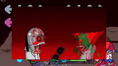 Madness, but it's a polite rap battle between Tricky the Clown and Boyfriend