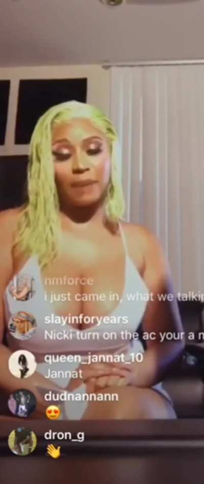 Nicki Minaj talking about her husband's cock