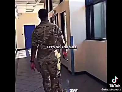 Racist cameraman loses his cool and wants a âhand on hand combatâ with an Army guy.