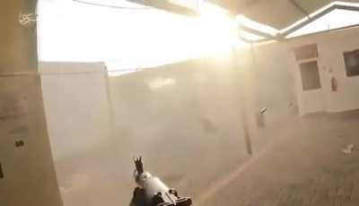 Hamas militan killing an Israeli soldier in close combat, 8th October/South Israel