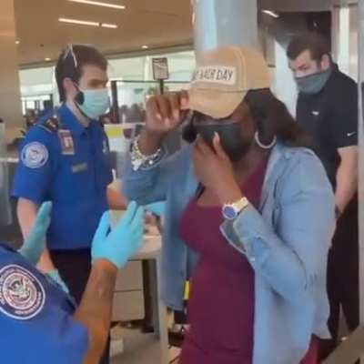 If you forget: They'll check your hat at the TSA.