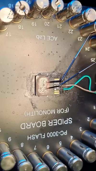 The process of recovering data from a damaged SD card.