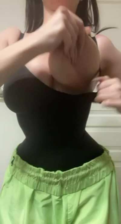 My bodysuit compliments my small waist but suffocates my natural huge boobs
