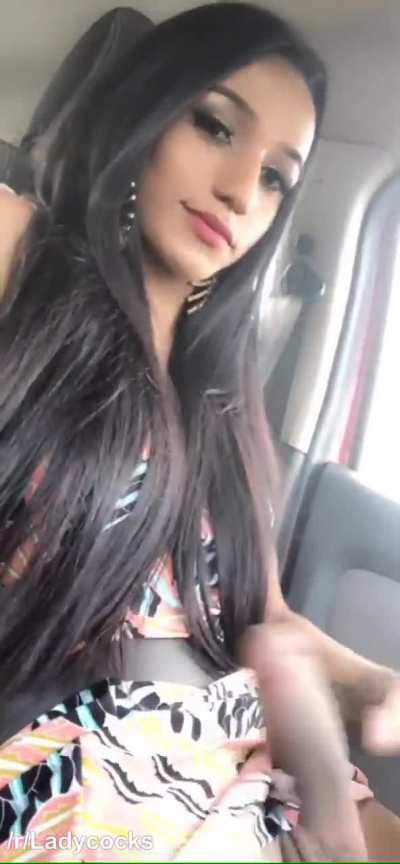 There is no other option than to stop the car and suck her off