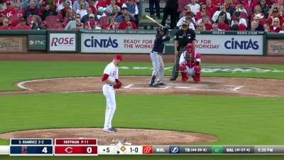 Reds commentator has trouble saying 