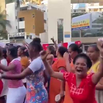 O povo de Salvador tem as melhores cenas das eleicoes