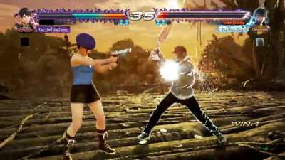 Girl with a Gun Defends Herself from Sword-wielding Teen