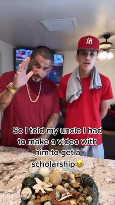 Young guy made his uncle so proud