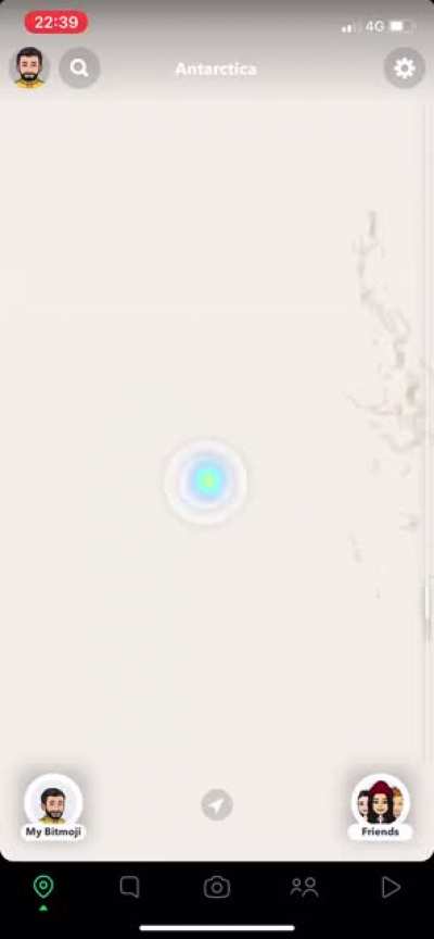 Just caught someone playing Siege in Antartica on my snap maps