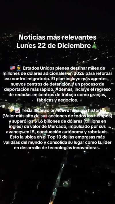 Noticias más importantes en Finanzas, economia y negocios / Lunes 22 de Diciembre 🎄