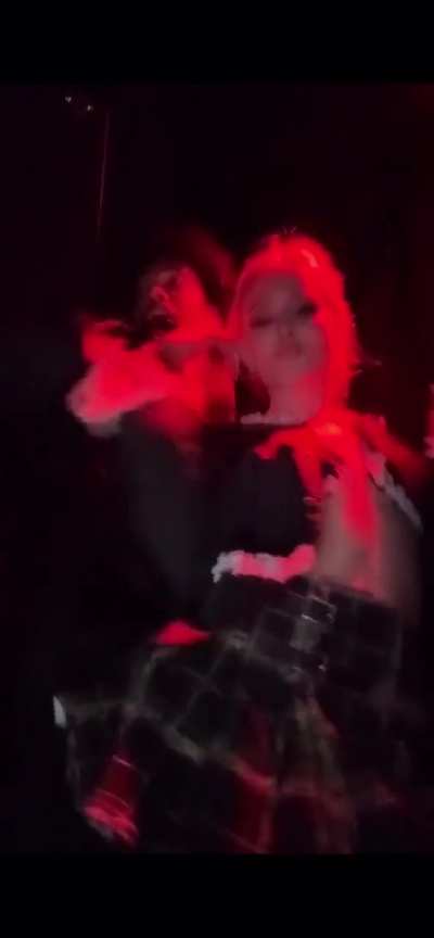 Dancing at party