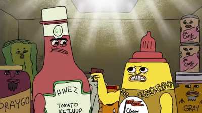 Ketchup vs Mustard rap battle.