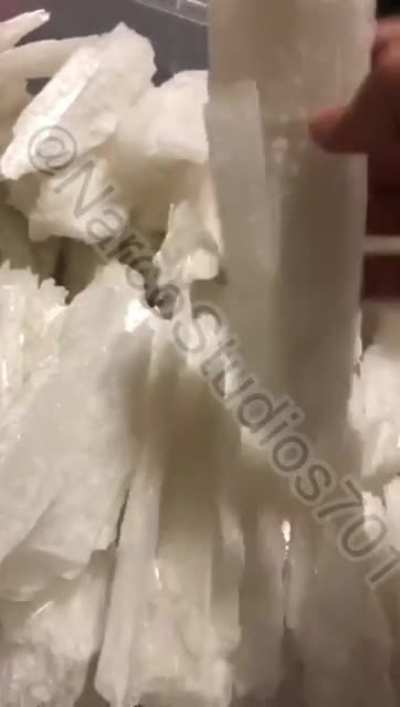 Some raw glass (meth) the most profitable drug the cartels produce other then fentanyl