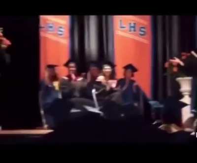 this guy getting his diploma