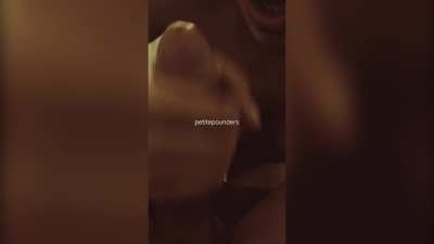 Drooled all over my man’s cock and made him cum in my mouth