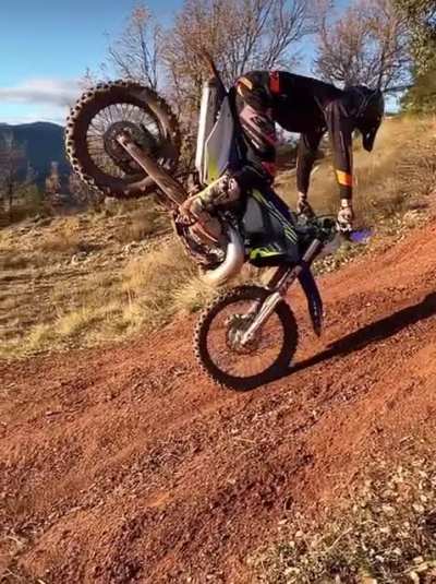 HMRB and check out this wheelie awesome stoppie!