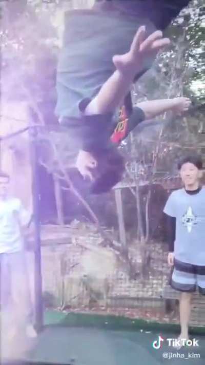 Absolute Chad nails a backflip without even trying.