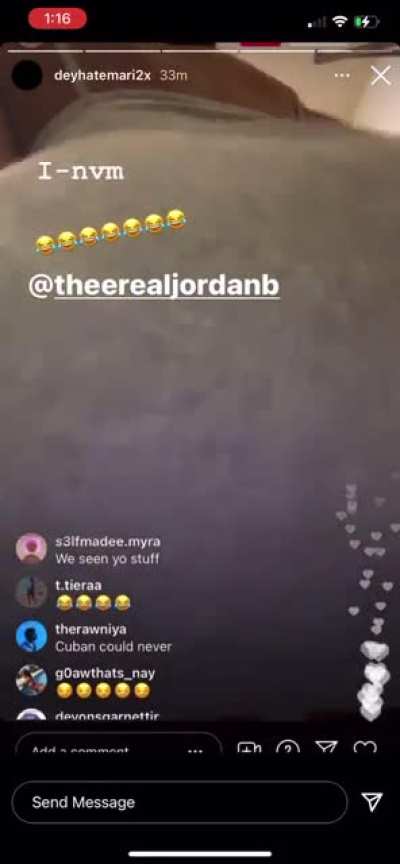 Therealjordanb on live a few mins ago 🐱 flash‼️