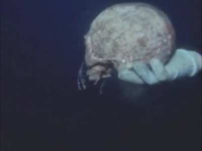 Human remains recovered from the wreck of Japanese freighter Kanshin Maru sunk off Rabaul by US air attack on January 17th 1944 are cremated in 1978