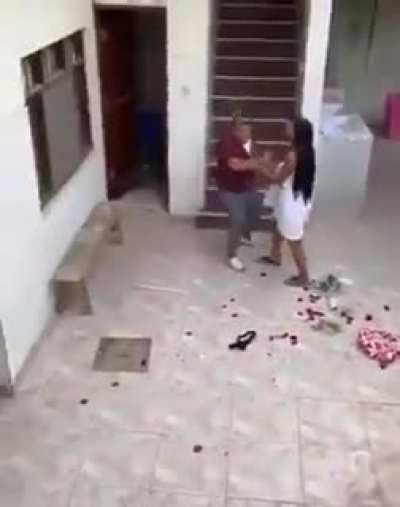 This guy deserves an award, he keep filming until the very end. He evenn chased the guy