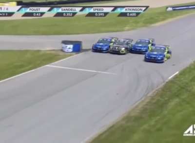 Incredible strategy from Tanner Foust in his Beetle.