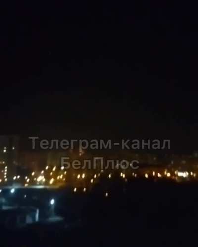 Shelling and explosions/air defense in Belgorod city, Russia. 27 March 2024