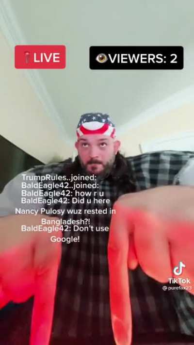 Every middle aged man who went live be like: