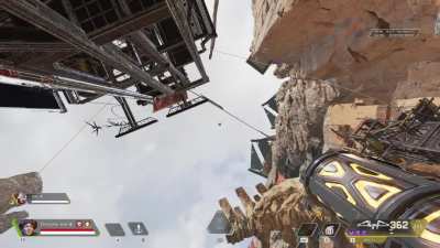 Octane's Jump pad becomes a UFO when Horizon's Black Hole interacts with it!